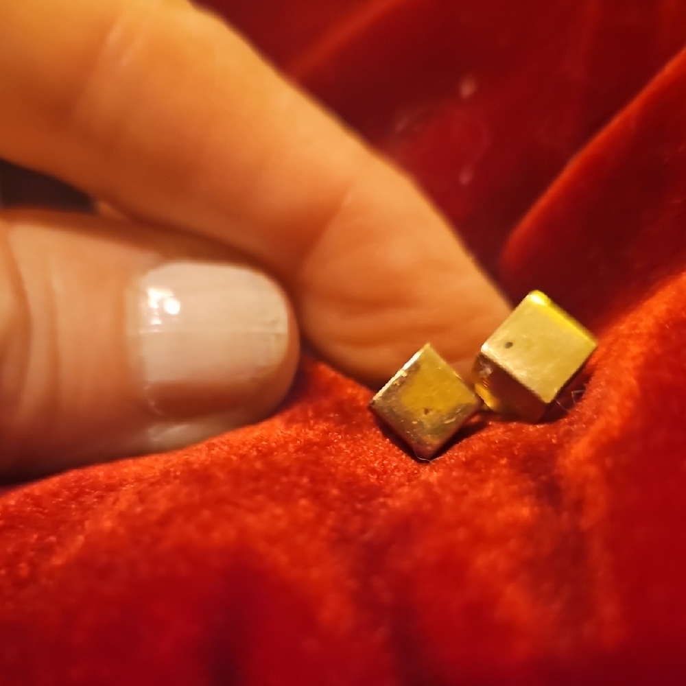 Gold Cube Stud Earrings - Minimal Women’s Jewelry